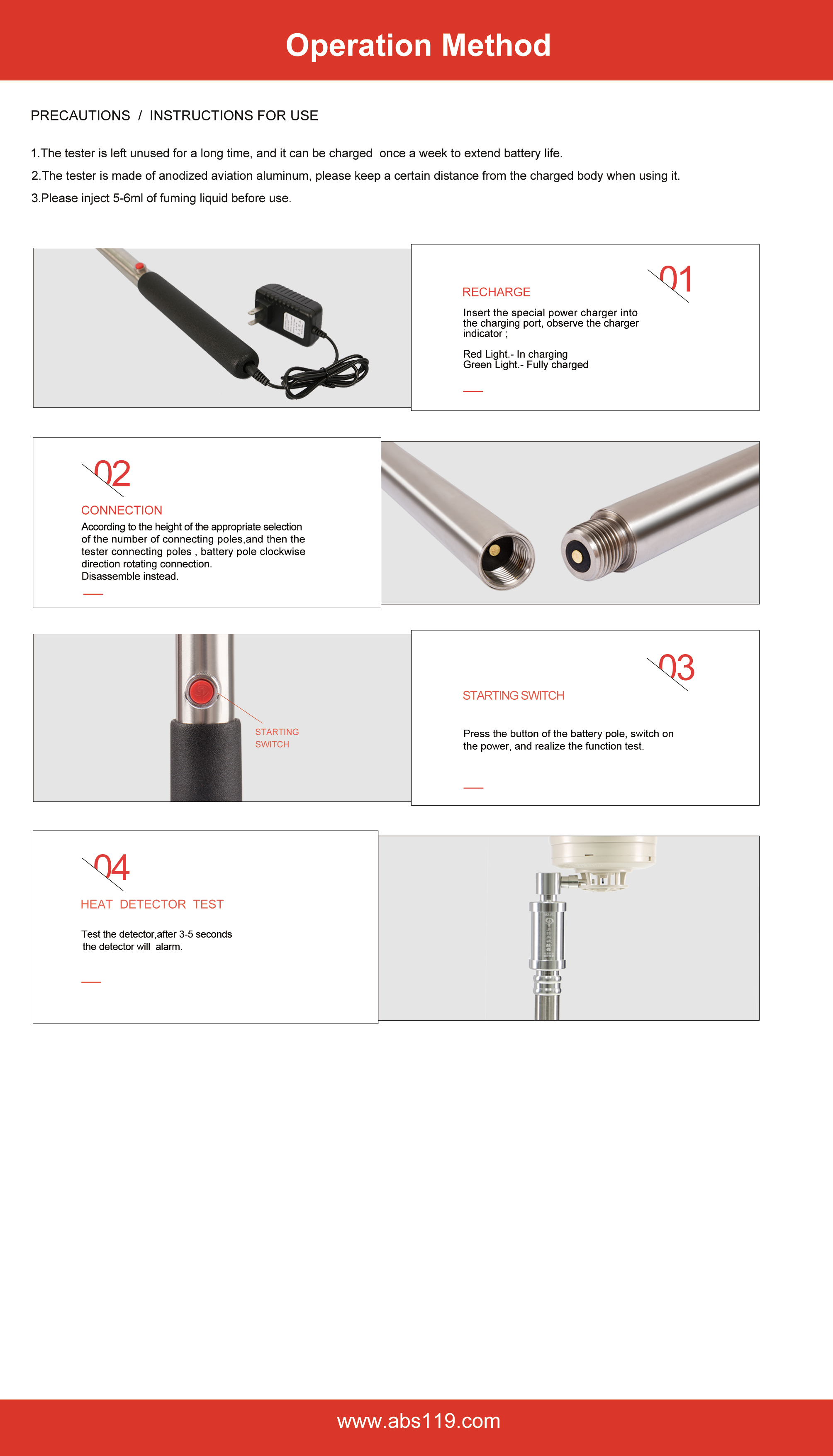 Heat detector tester - 奥博斯消防烟枪官网